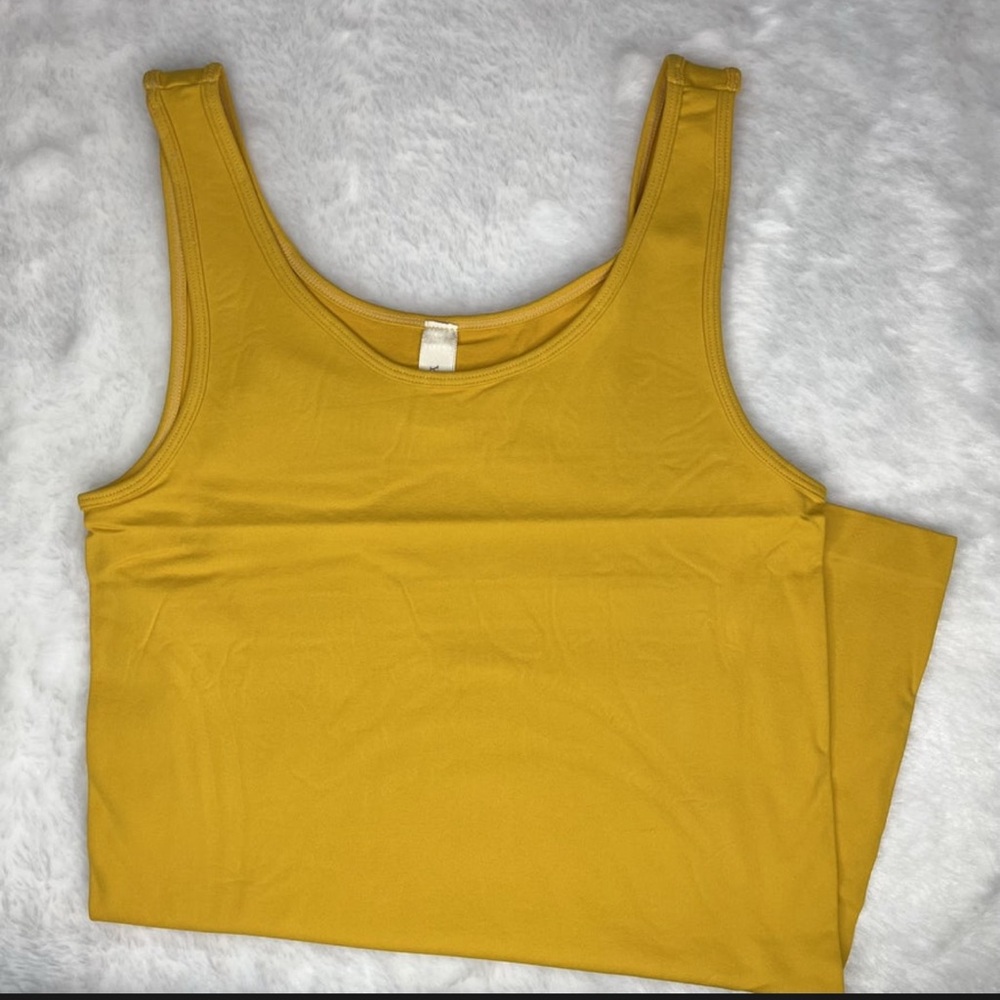Yahada Mustard Yellow Women's Tank Top